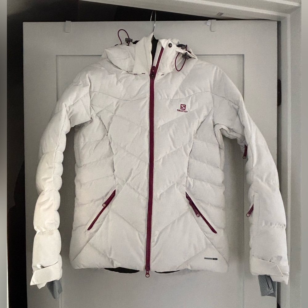 Salomon Women's Down White Ski Jacket